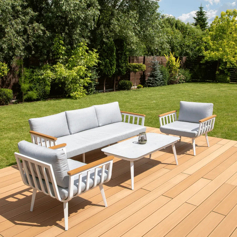 Balkona mēbeles Stelli Kafe balts - N1 Home