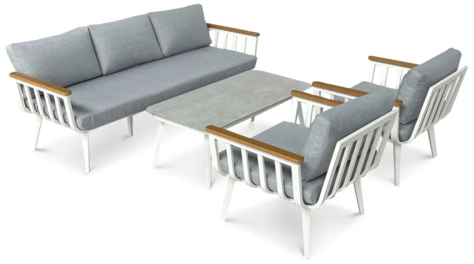 Balkona mēbeles Stelli Kafe balts - N1 Home