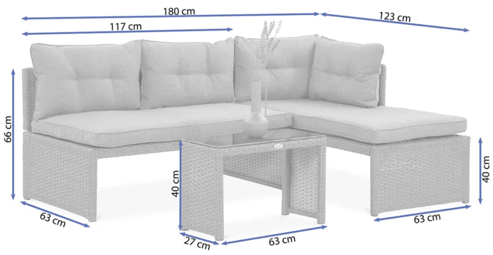 Dārza komplekts Canva brūns - N1 Home