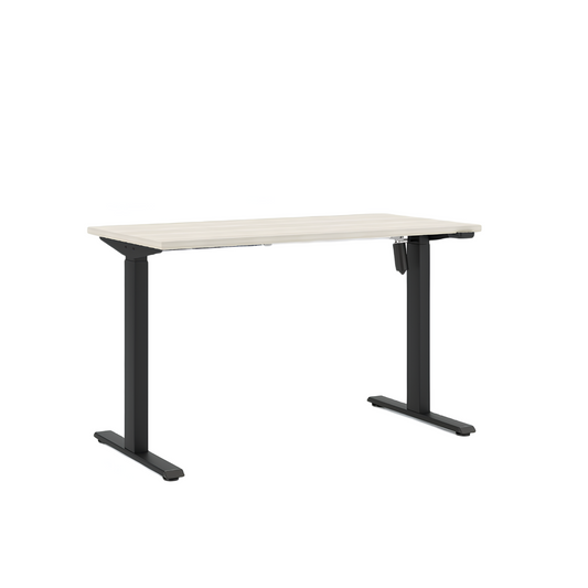 Biroja galds Nuvo 120/60 cm melns/krēms