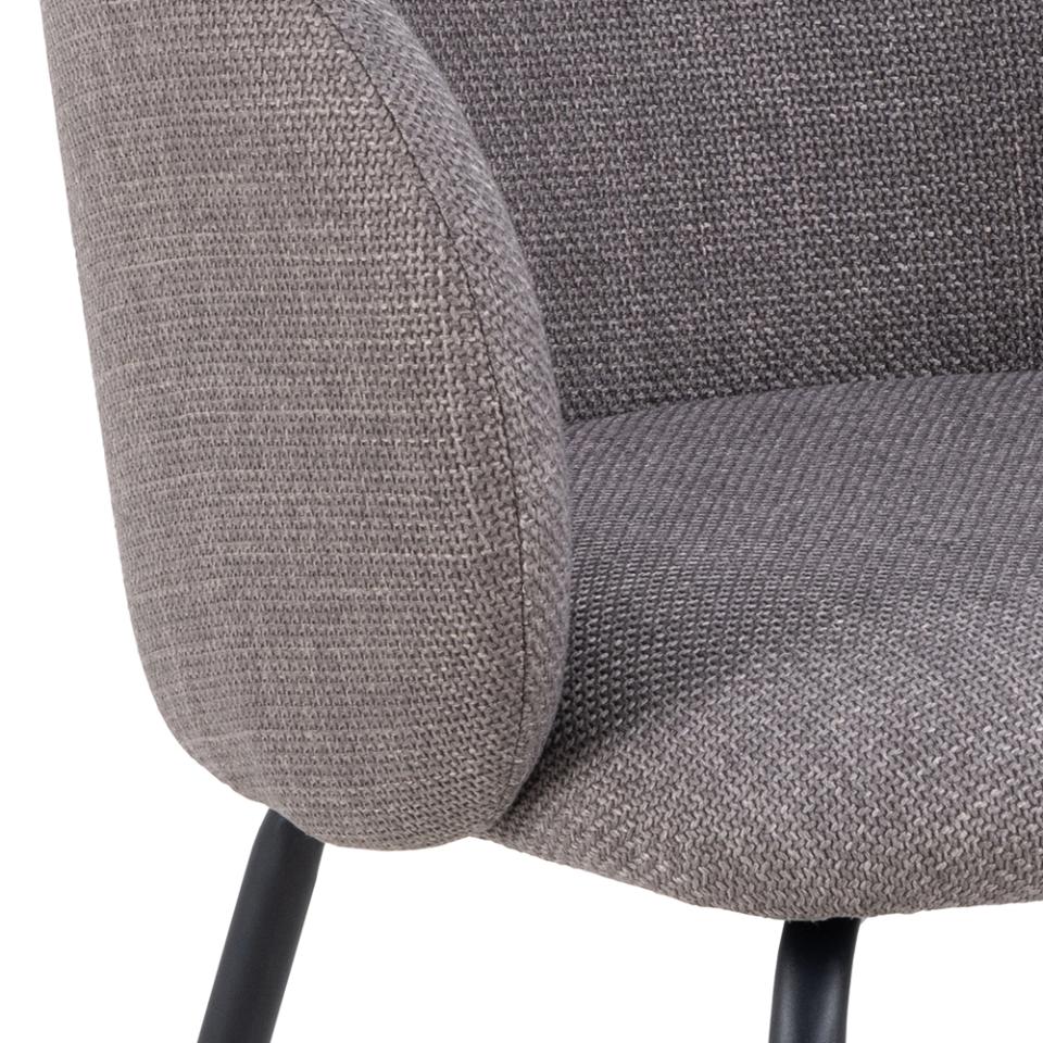 Krēsls Elear 56/54/80 cm gaiši pelēks/ brūns - N1 Home