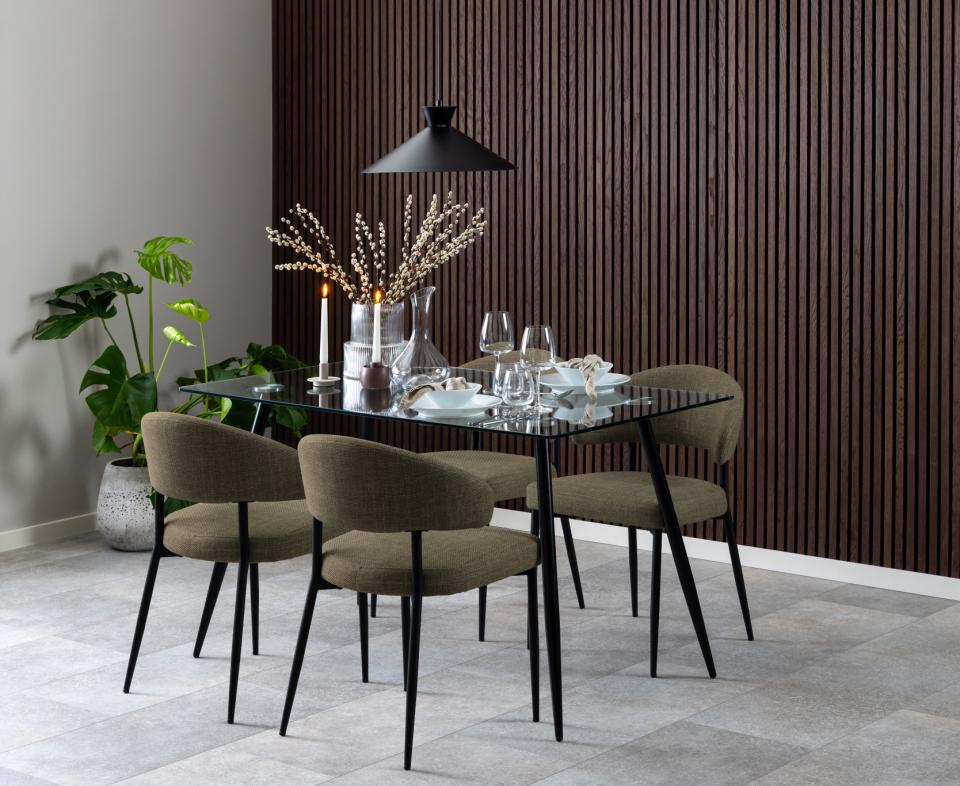 Krēsls Edins 56/55/77 cm zaļš - N1 Home