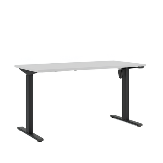 Biroja galds Nuvo 135/65 cm melns/pelēks