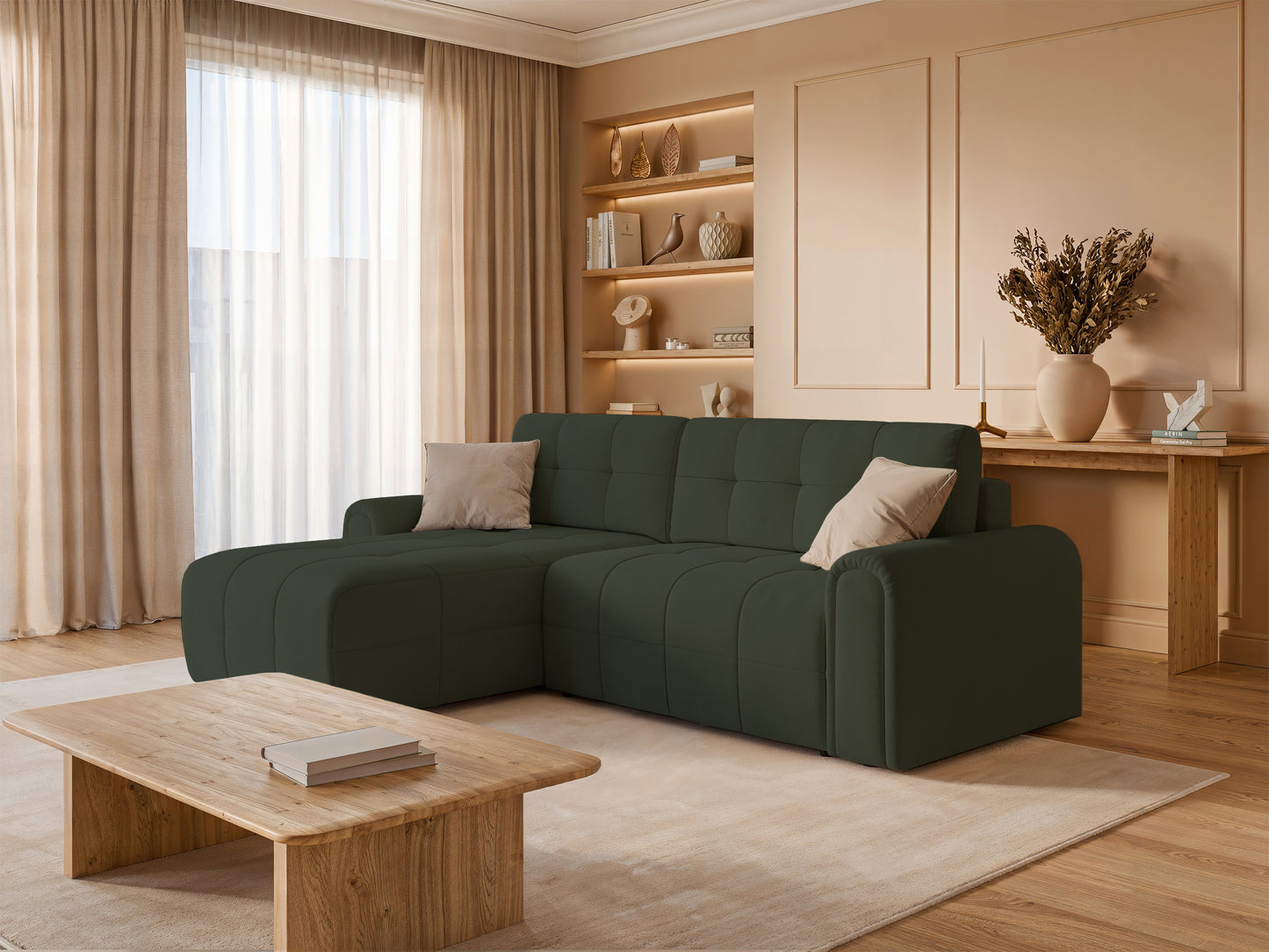 Dīvāns Simol 268/94/180 cm Storm 34 - N1 Home