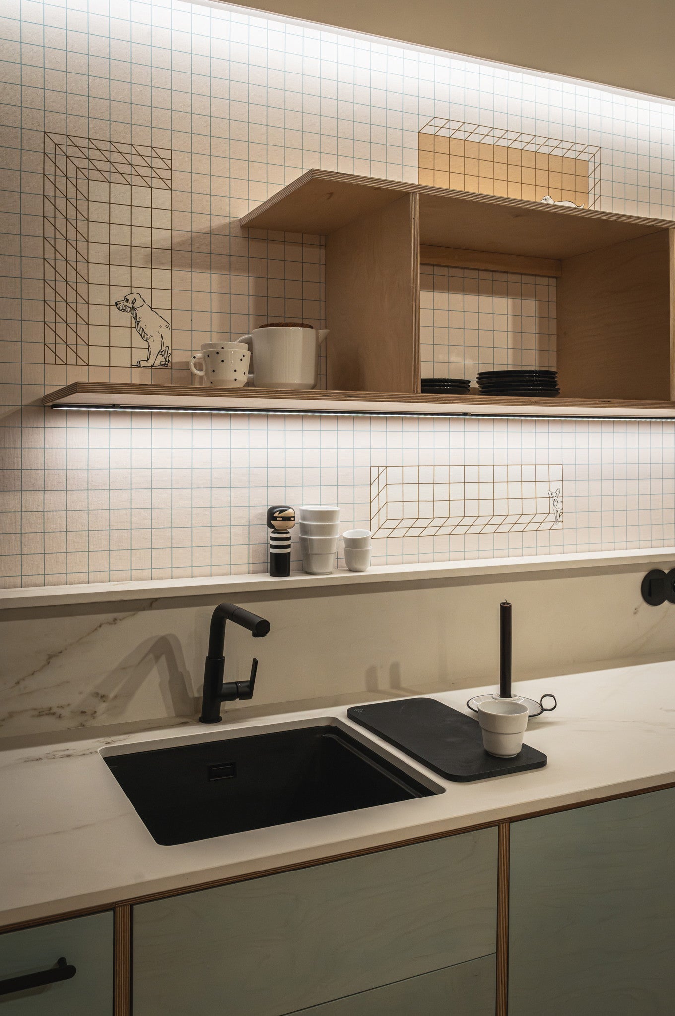 1-bļodas granīta izlietne Momi 500 x 450 x 230 metāliski pelēka - N1 Home