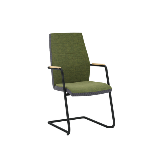 Konferenču krēsls Uno 64/97/55 cm zaļš
