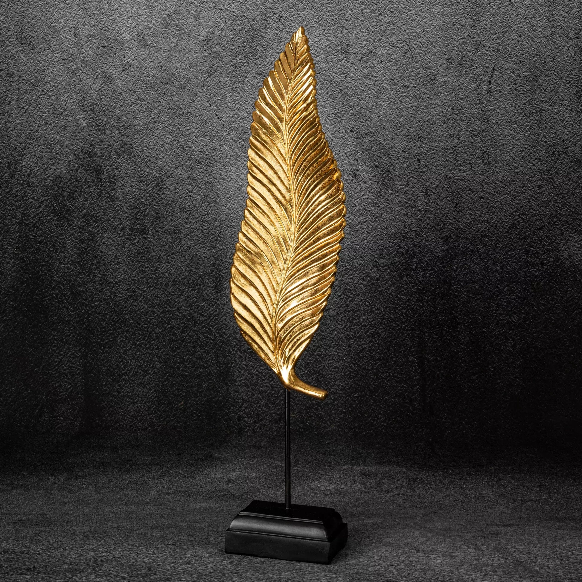 Dekoratīva figūriņa Lapa 13/8/56 cm zelts - N1 Home