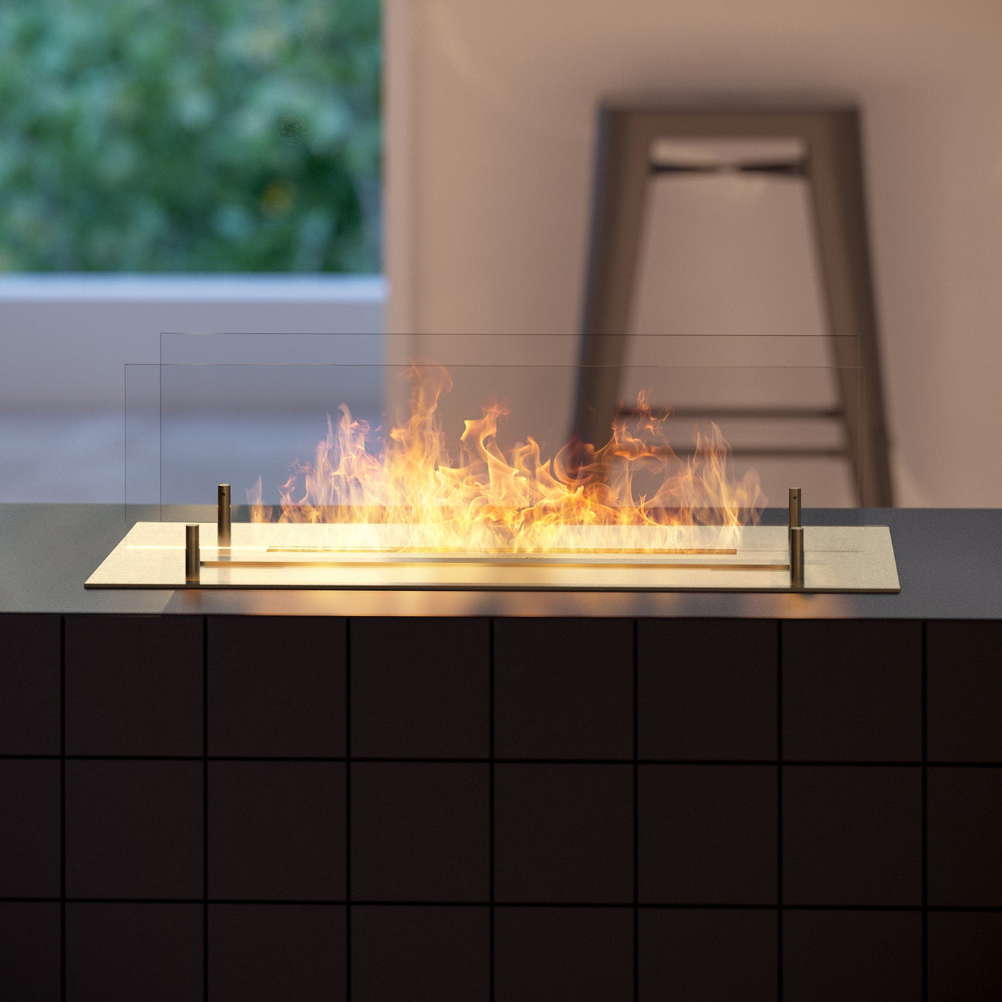 Biokamīns Inser 600 60/32/20 cm inox - N1 Home