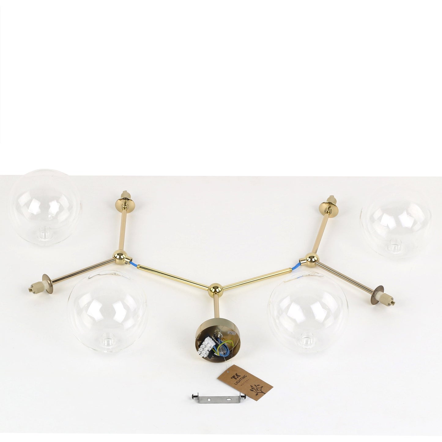 Piekaramā lampa Fairy gold 550 × 740 × 500 mm caurspīdīga - N1 Home