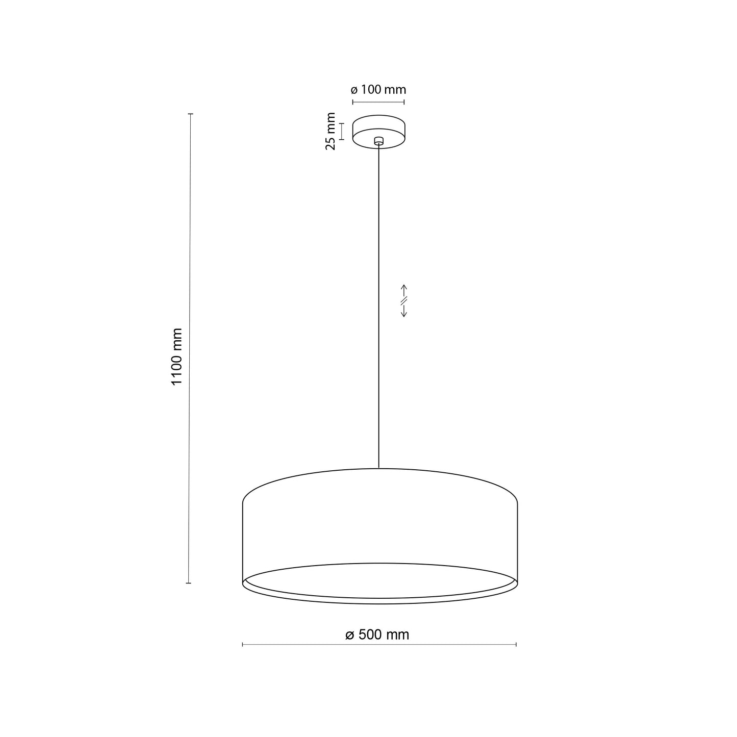 Lampa EART  500 × 500 × 1100 mm džuts - N1 Home