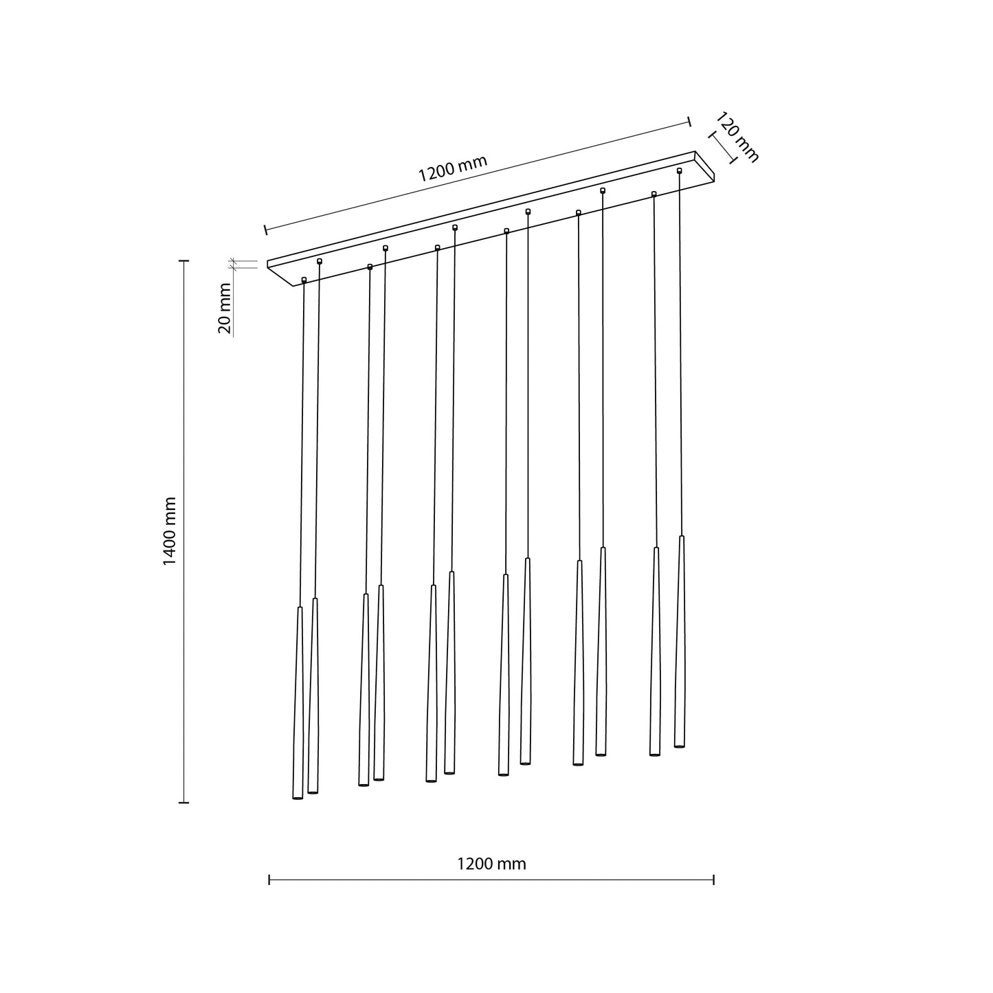 KLAVIERU MELNS 12 PŁ PIEKARAMAIS LUKTURIS - N1 Home