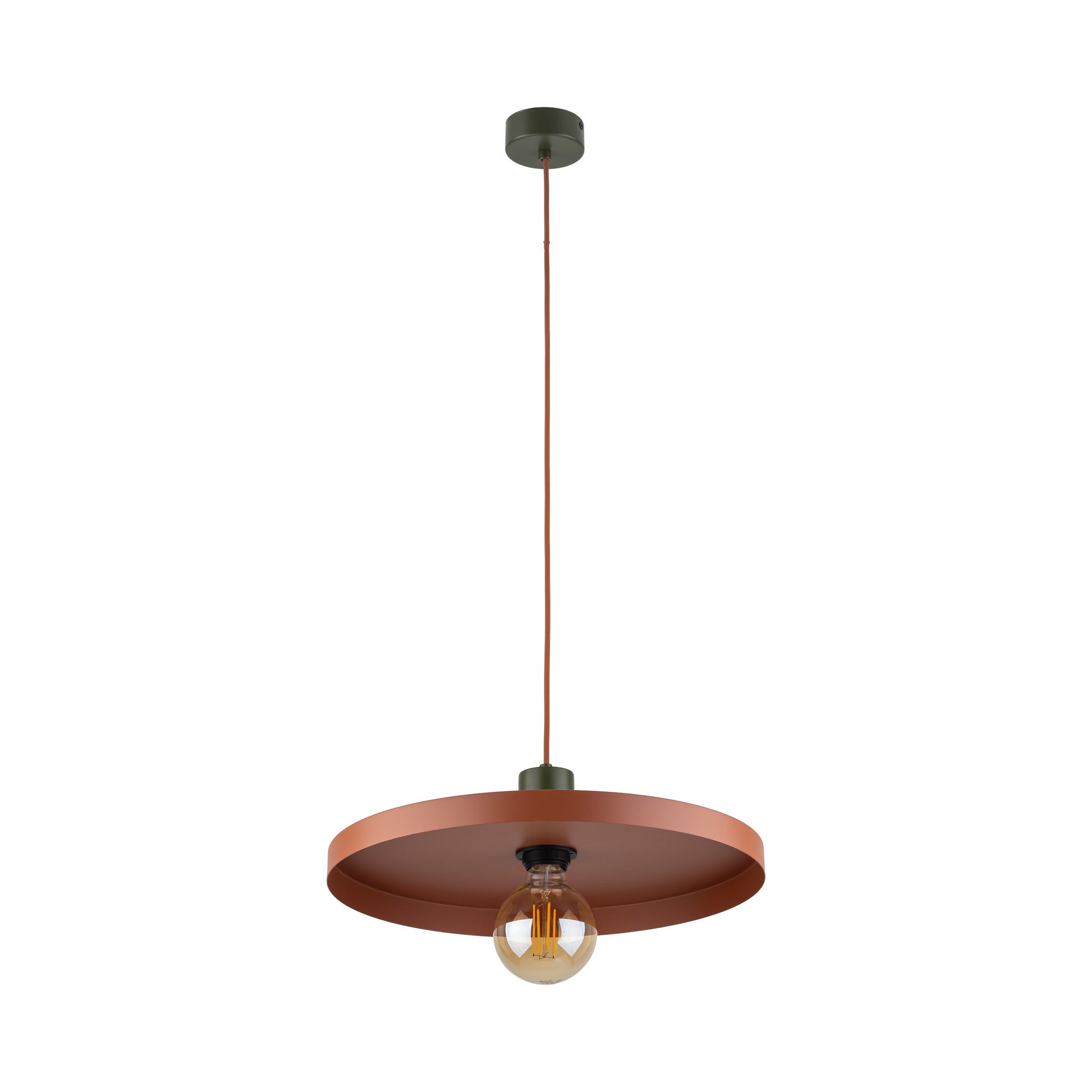 Piekaramā lampa Sila 400 × 400 × 1450 mm ķieģeļsarkans - N1 Home