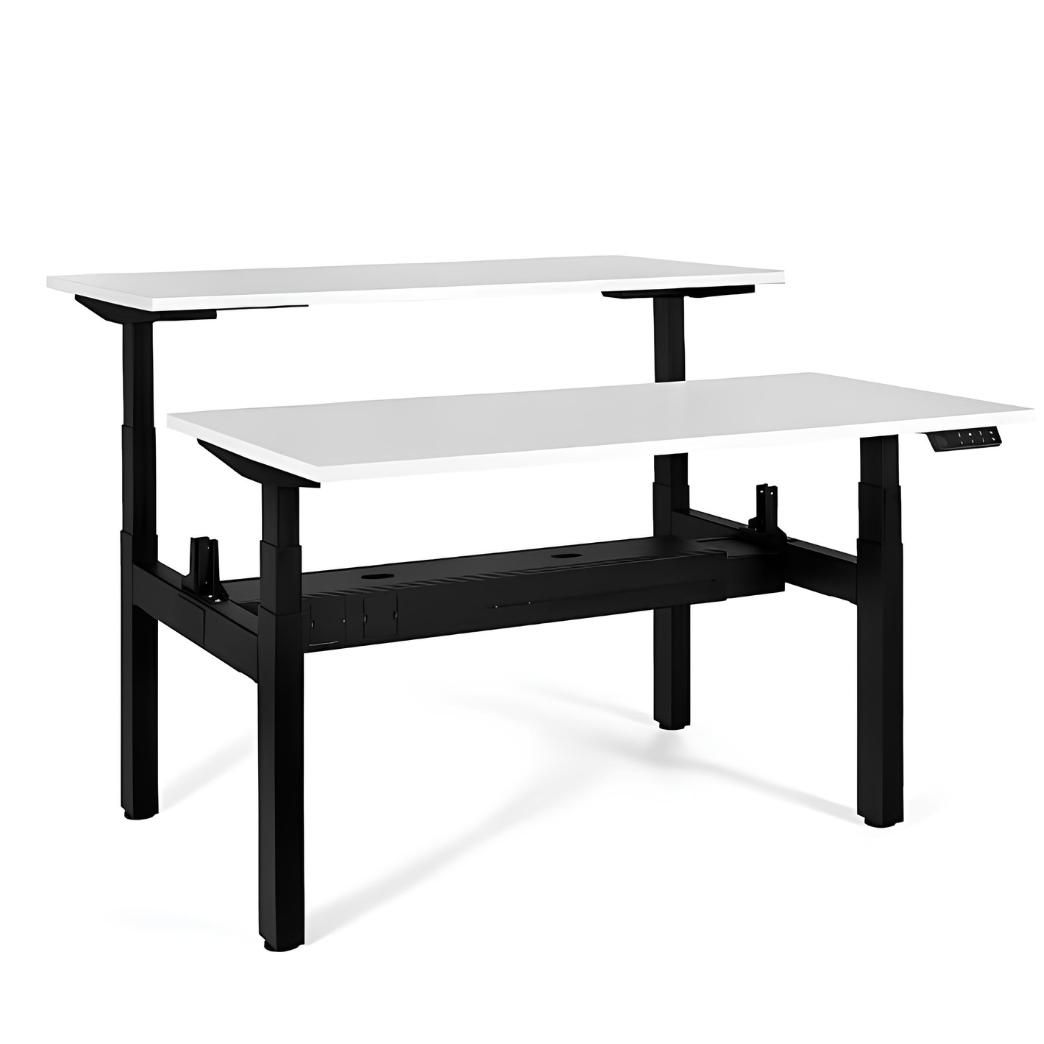 Galds Aktiva II 140; 160/70 cm melns/balts - N1 Home