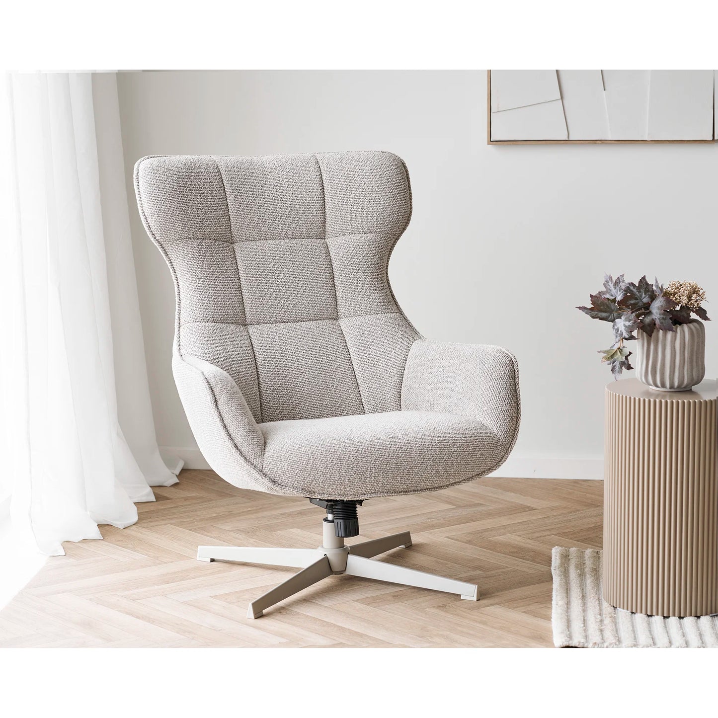 Krēsls Turins 76/86/100 cm dabīgs