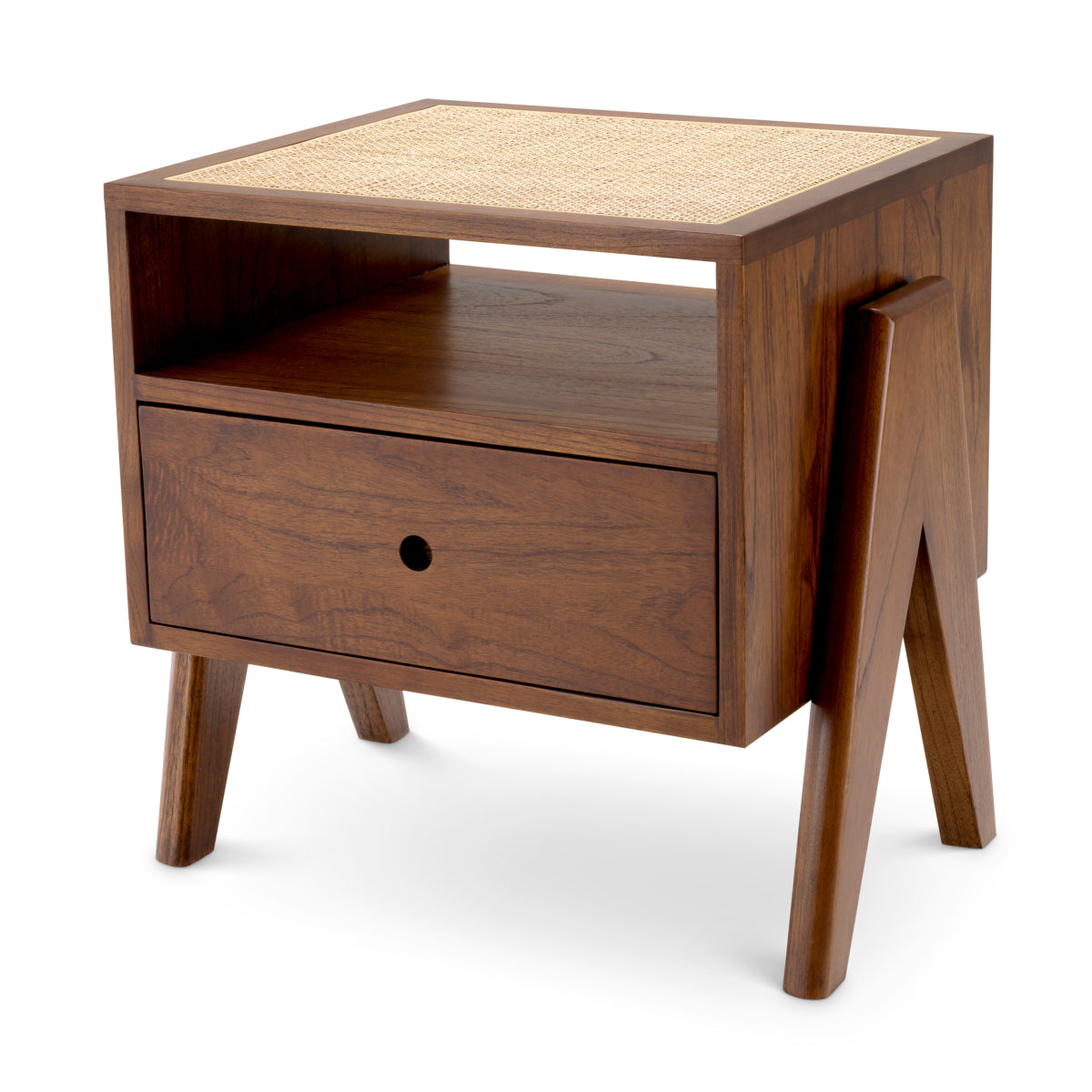 Naktsskapis Latour Eichholtz 58/45/55.5 cm Classic brown/rattan cane webbing