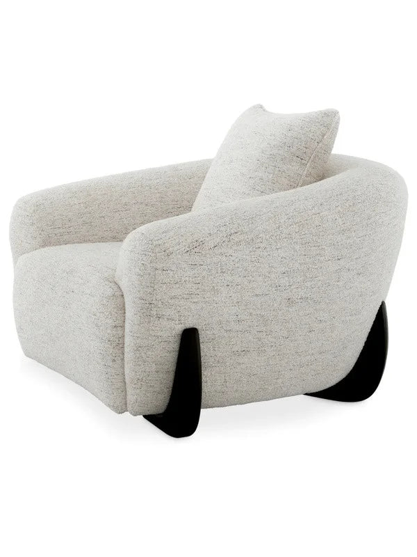 Krēsls Siderno Eichholtz 126/106/73 cm Seashell off-white | black feet - N1 Home