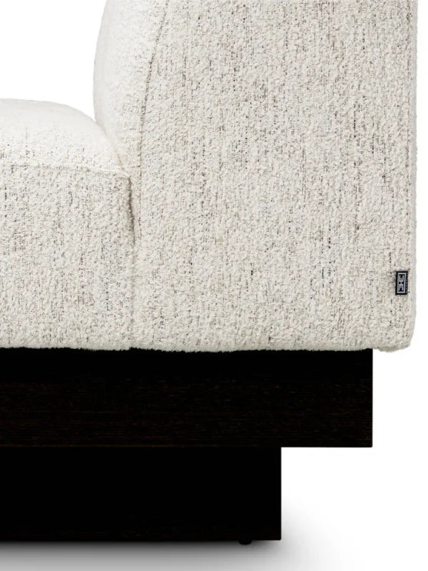 Krēsls Bastion Eichholtz 80/98/77,5 cm Seashell off-white | charcoal veneer base - N1 Home