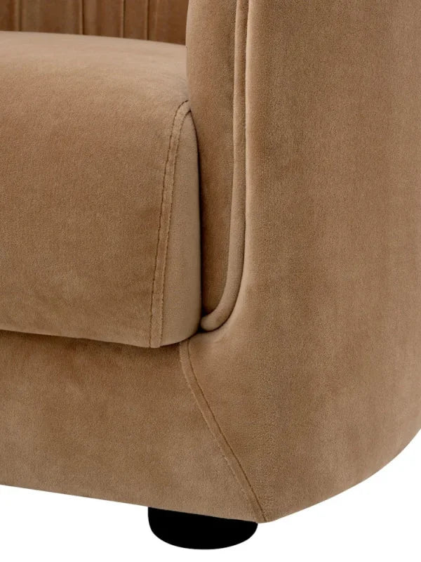 Krēsls Jameson Eichholtz 88/88/64 cm Amaro camel | black feet - N1 Home