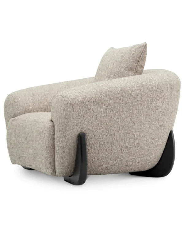 Krēsls Siderno Eichholtz 126/106/73 cm Splendor light grey | black feet - N1 Home