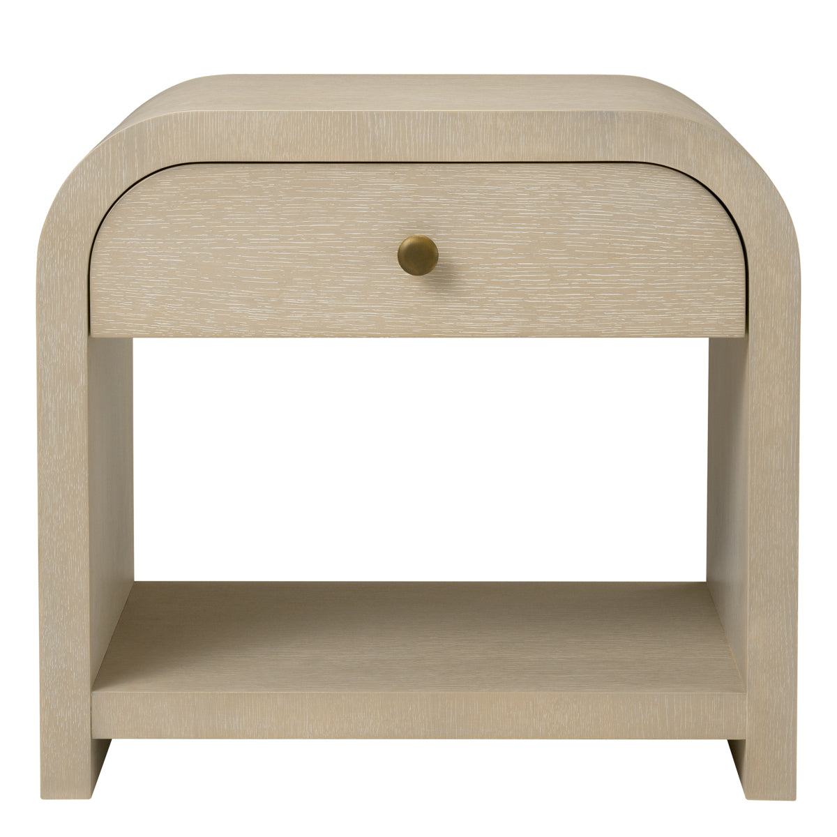 Naktsskapis Rhodes Eichholtz 60/46/55 cm Washed oak veneer/bronze finish