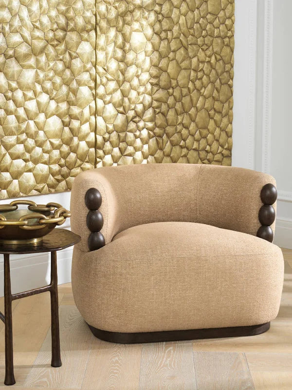 Krēsls Grimaud Eichholtz 100/92/75 cm Renato honey | ebony finish - N1 Home