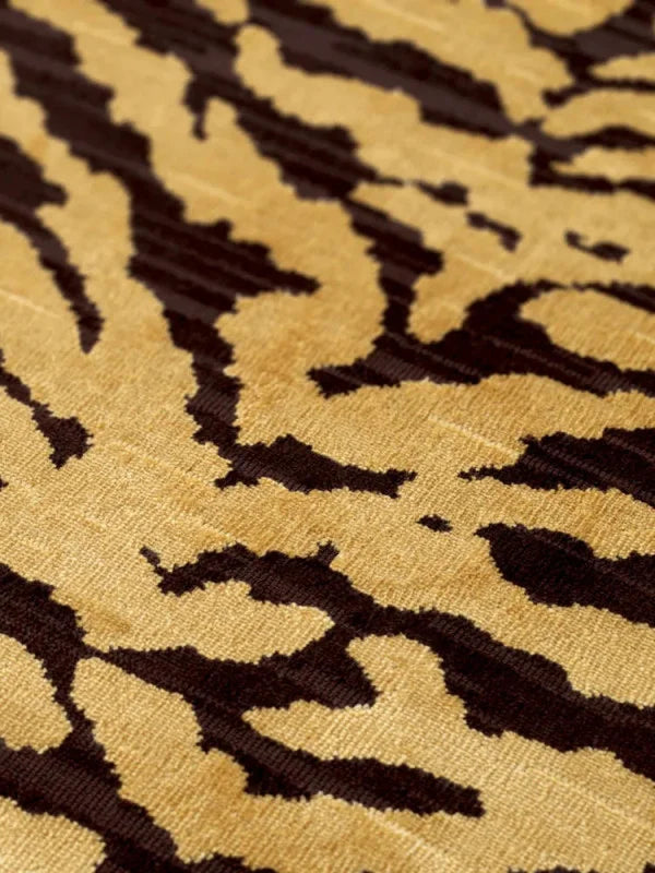 Krēsls Catene Eichholtz 80/80/76 cm Tigris brown | brushed brass finish swivel base - N1 Home