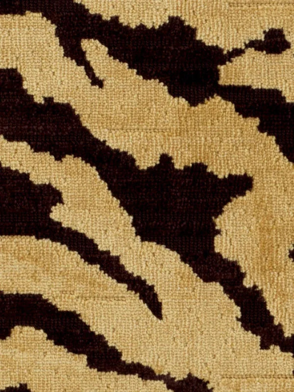 Krēsls Catene Eichholtz 80/80/76 cm Tigris brown | brushed brass finish swivel base - N1 Home