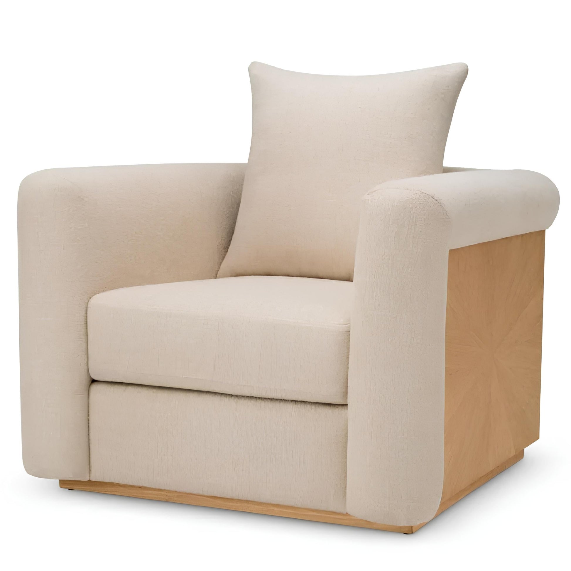 Krēsls Amadeo Eichholtz 101/102/95 cm Natural oak veneer | renato ecru - N1 Home