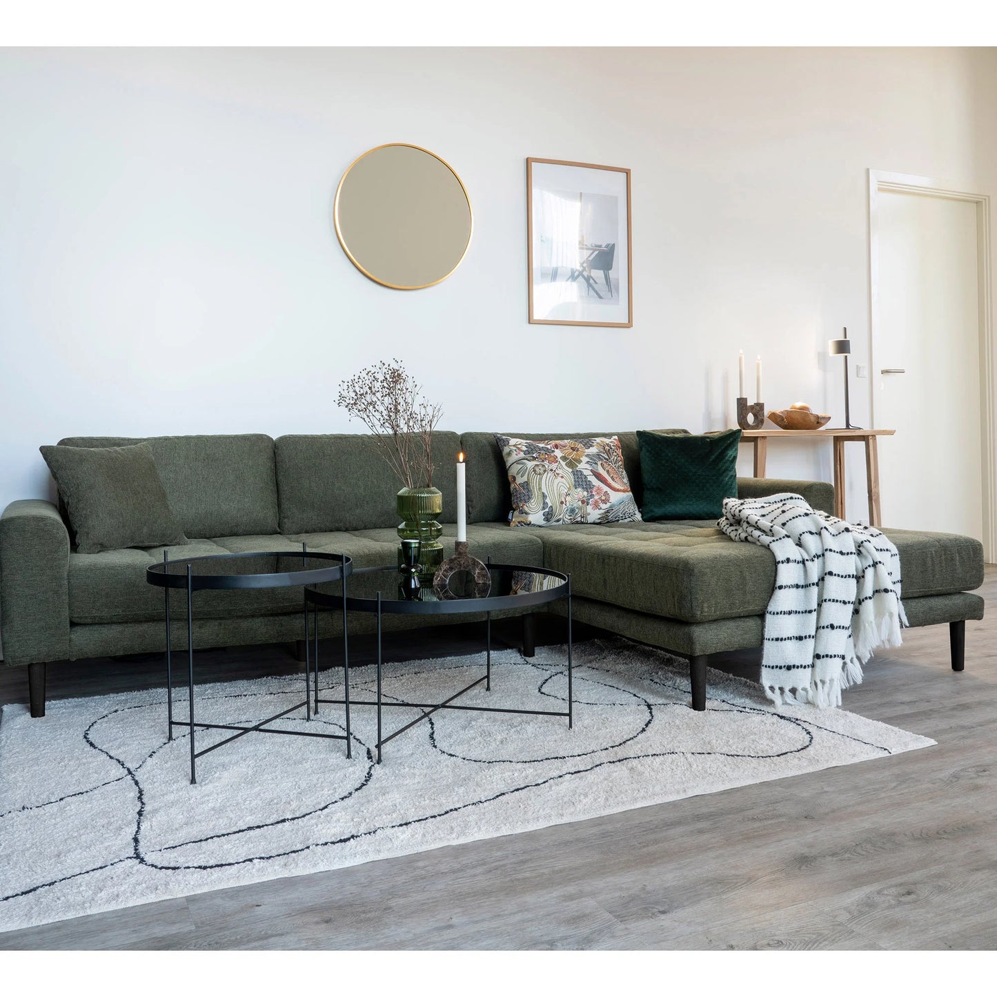 Dīvāns Lounge Lito 290/170/76 cm olives