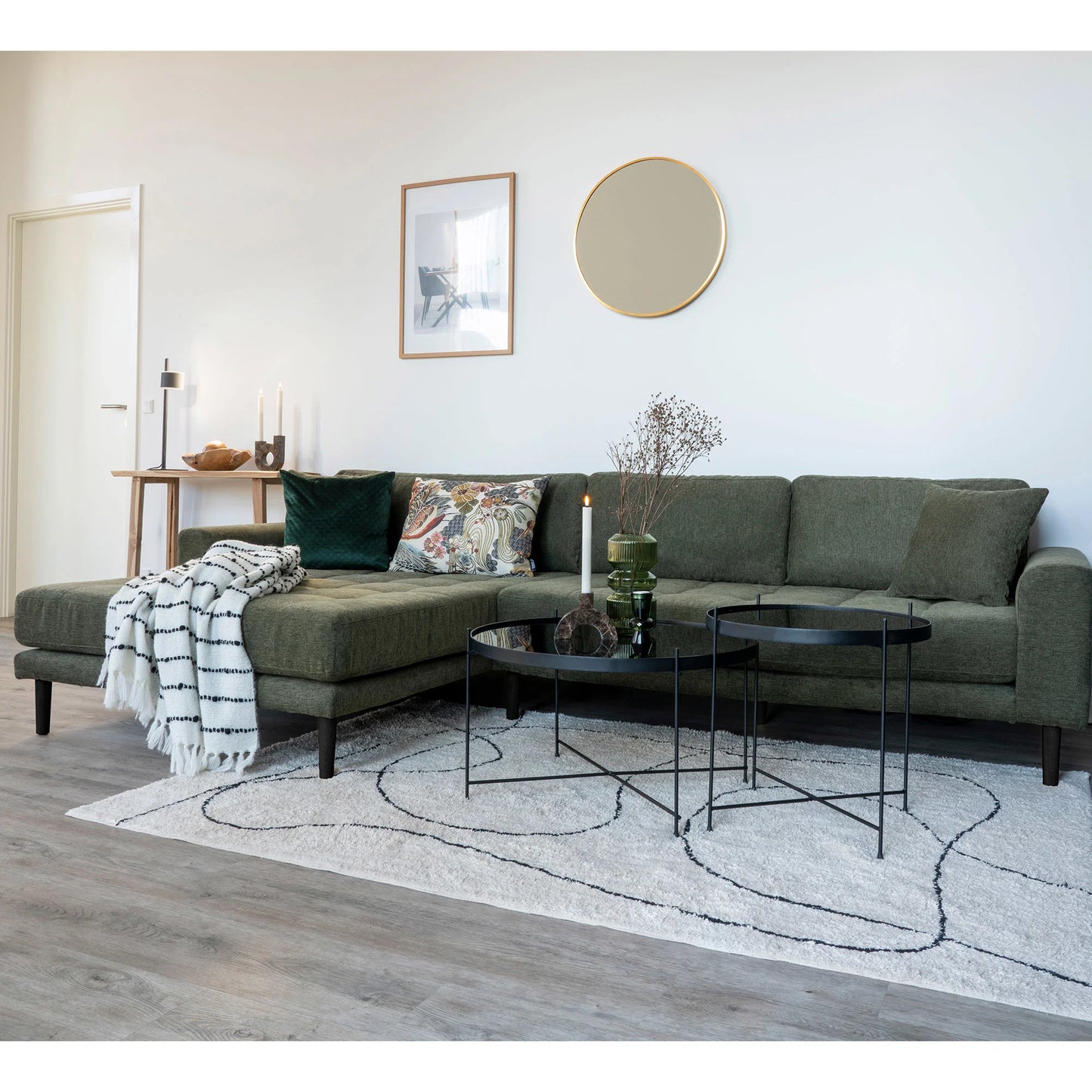 Dīvāns Lounge Lito 290/170/76 cm olives