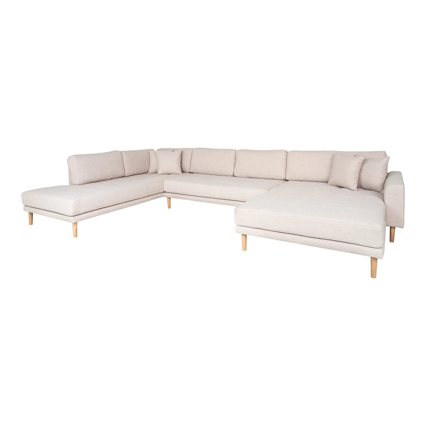 Dīvāns Lito - U 370/220/76 cm sand