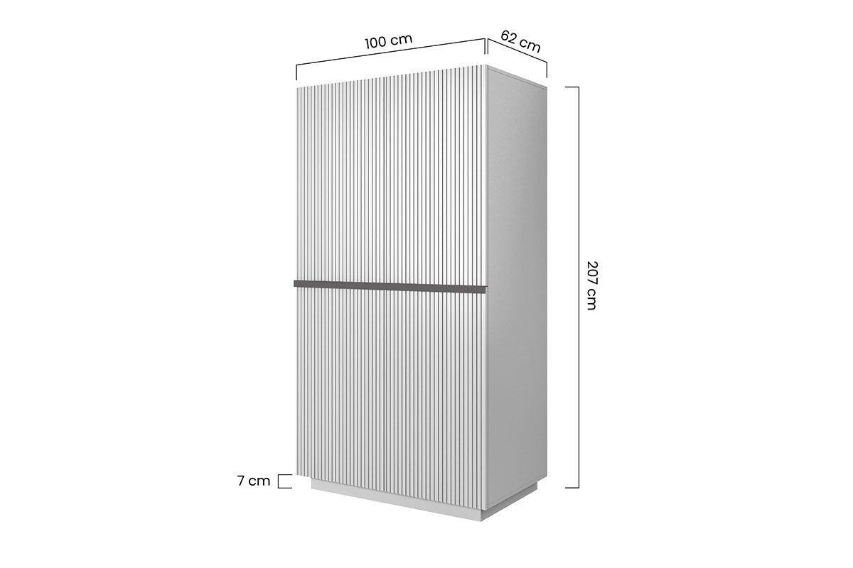 Skapis AUSTIN melns 100/207/62 melns - N1 Home