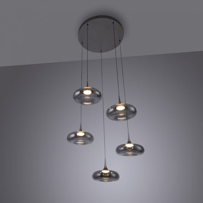 Piekaramā lampa POSH 200/62/62 cm melns