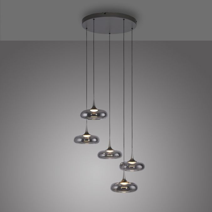 Piekaramā lampa POSH 200/62/62 cm melns