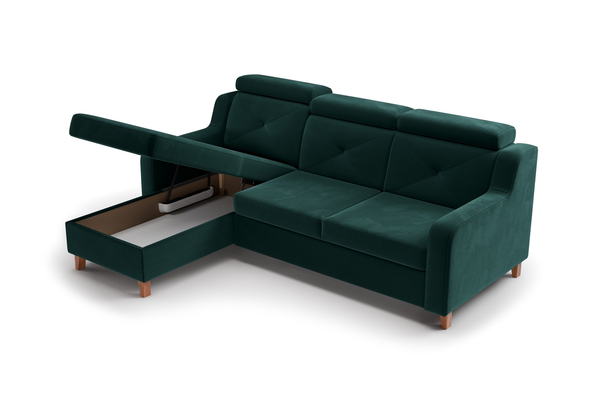 Dīvāns Laks 220/88/165 cm zaļš - N1 Home