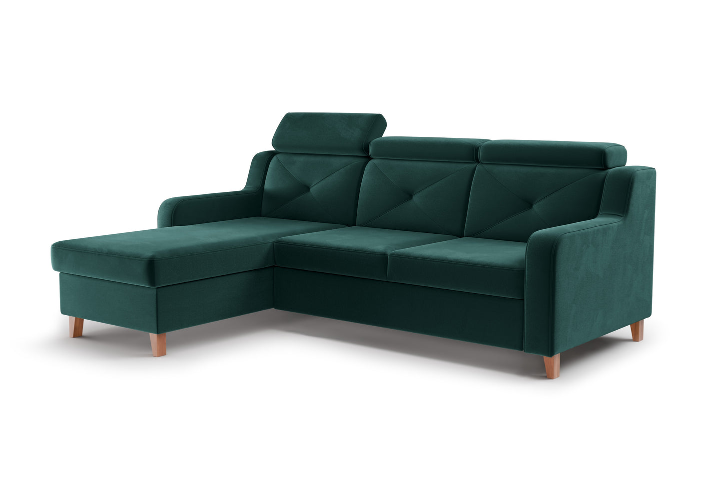 Dīvāns Laks 220/88/165 cm zaļš - N1 Home