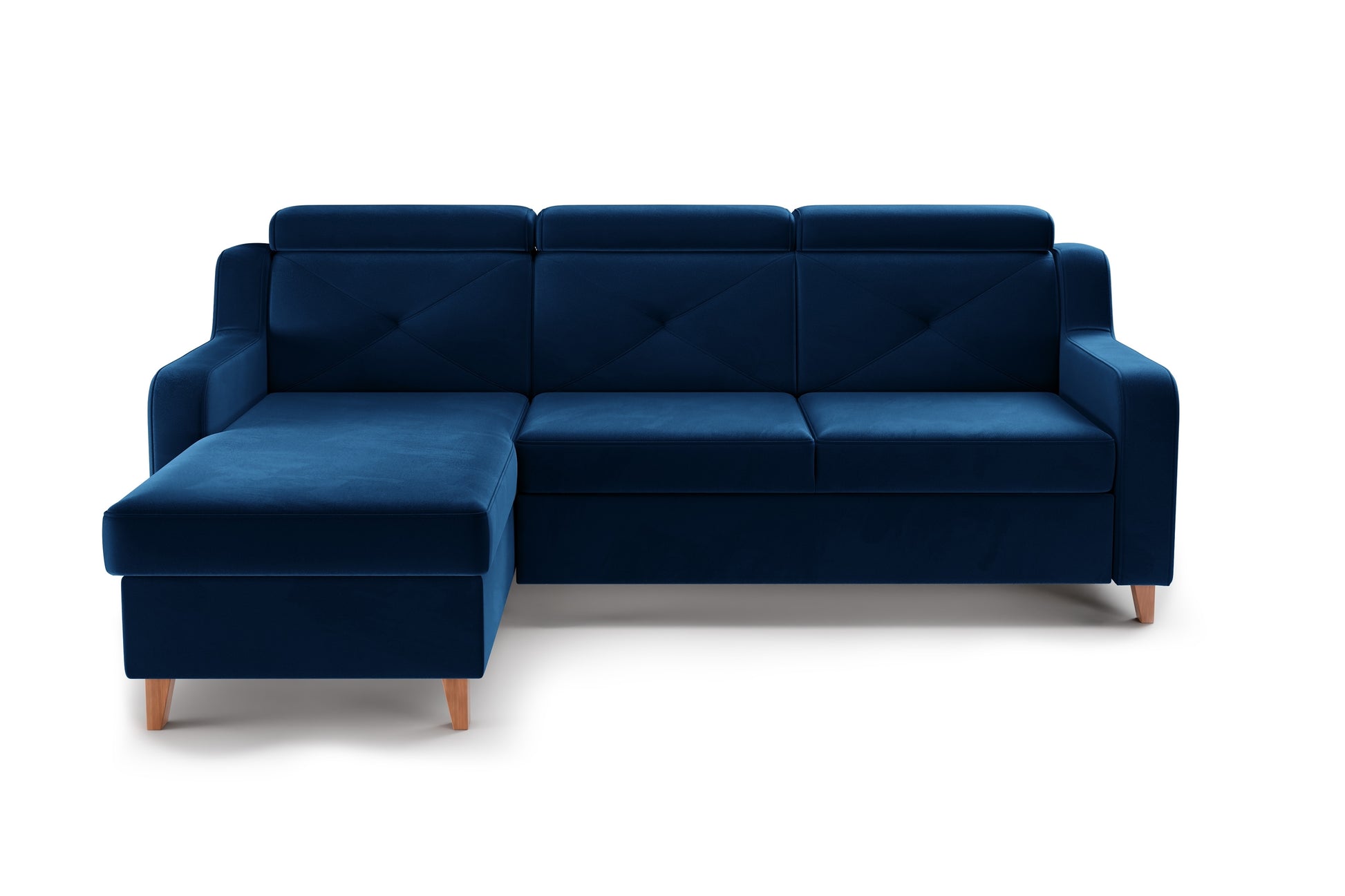 Dīvāns Laks 220/88/165 cm zils - N1 Home