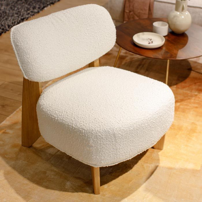 Krēsls Juna Befame 70/79/72 cm krēms/ozols - N1 Home