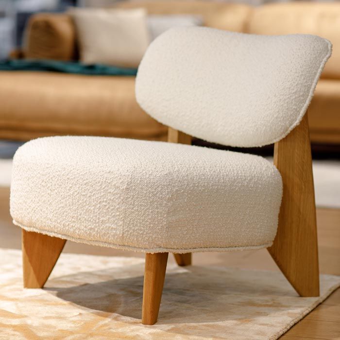 Krēsls Juna Befame 70/79/72 cm krēms/ozols - N1 Home