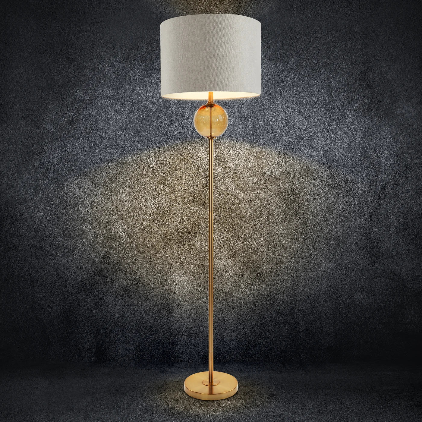 Stāvlampa Leory 46 x 165 cm krēms, zelts - N1 Home