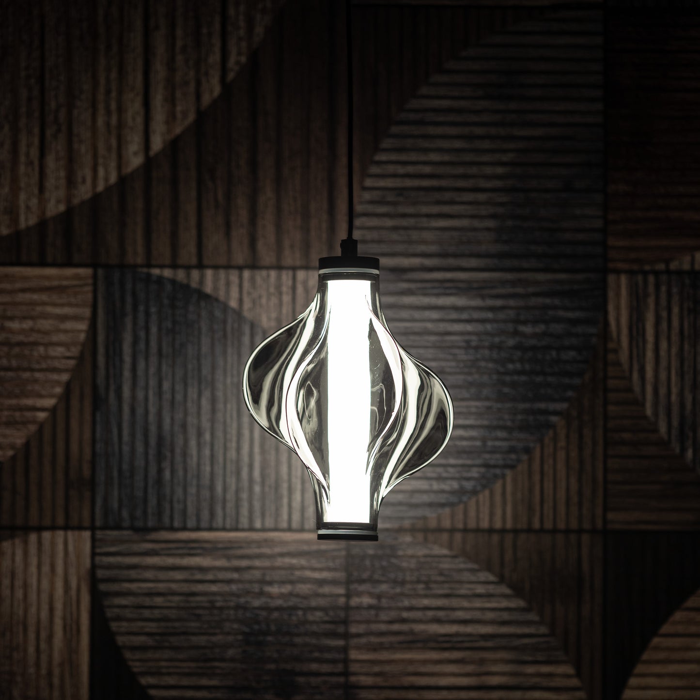 LED piekaramā lampa Elvis 8W 18/18/160 cm melns