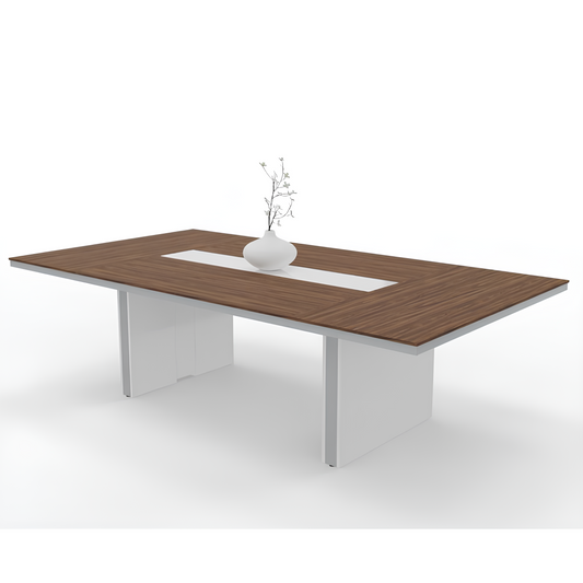 Galds Aris 200, 240/100/75 cm Sudraba Tectona DN1/balts - N1 Home