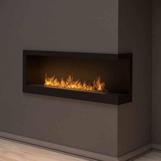 Biokamīns Cornia 120/45/20 cm melns - N1 Home