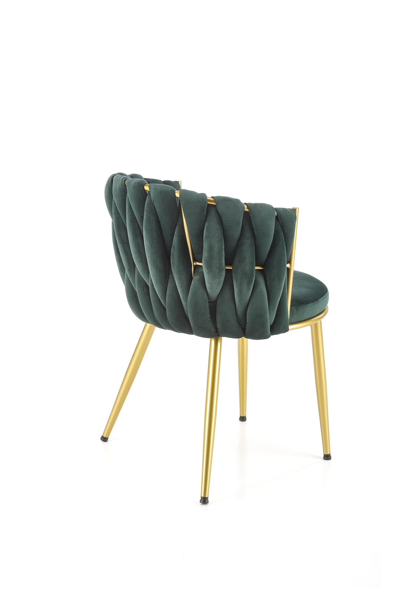 K517 tumši zaļš krēsls ar zelta kajām - N1 Home