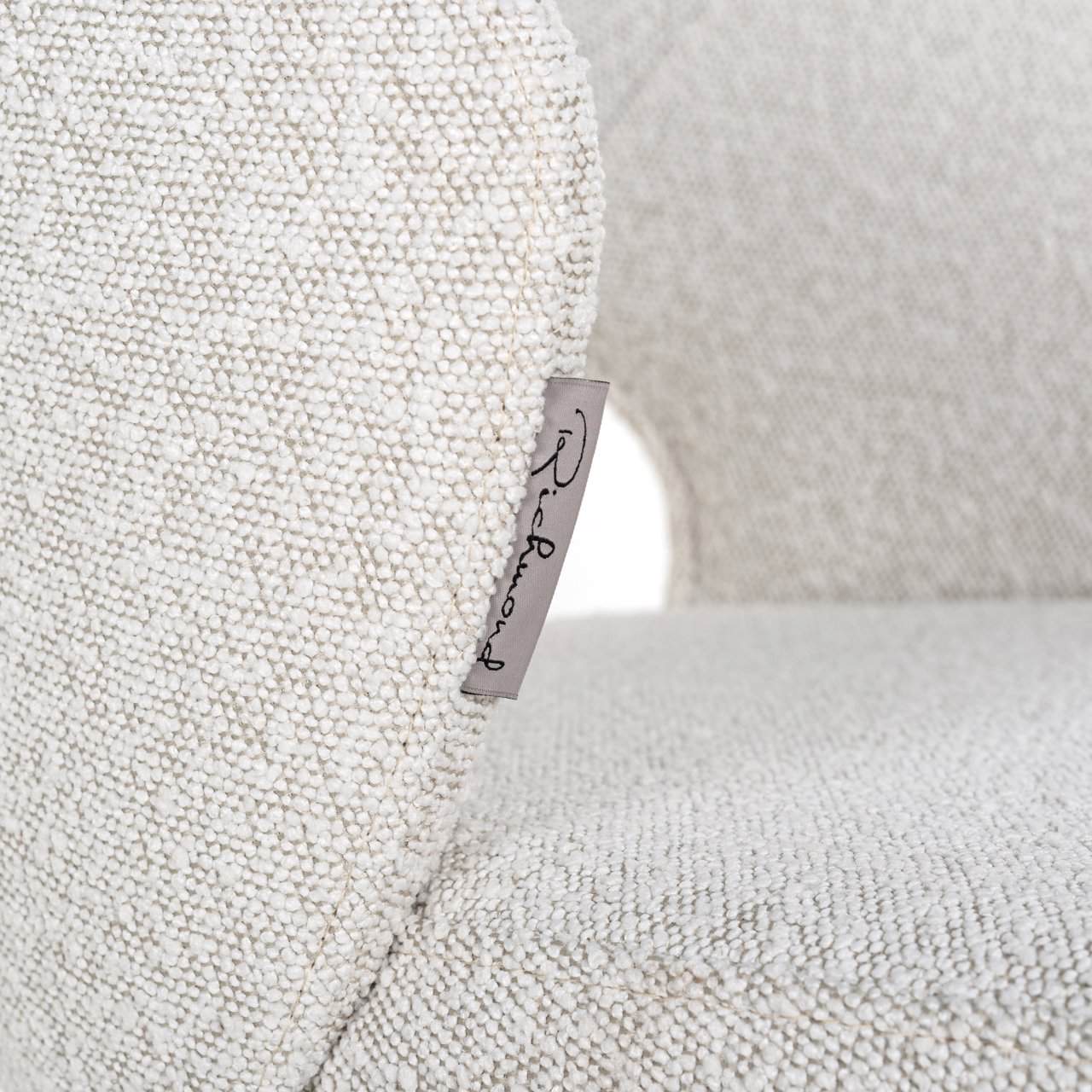 Bāra krēsls Savoy Richmond Interiors 50/57/113 cm white bouclé - N1 Home