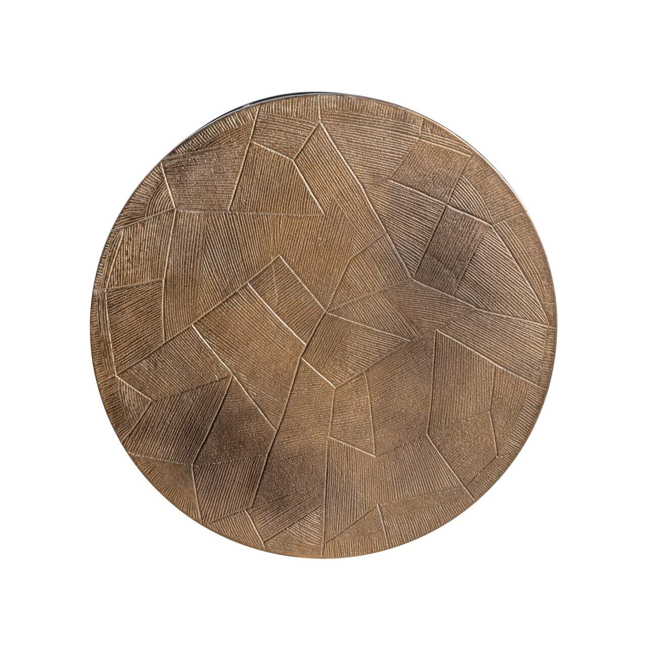 Kafijas galds Tulum (Set of 2) Richmond Interiors 80/46/80 cm brushed gold - N1 Home