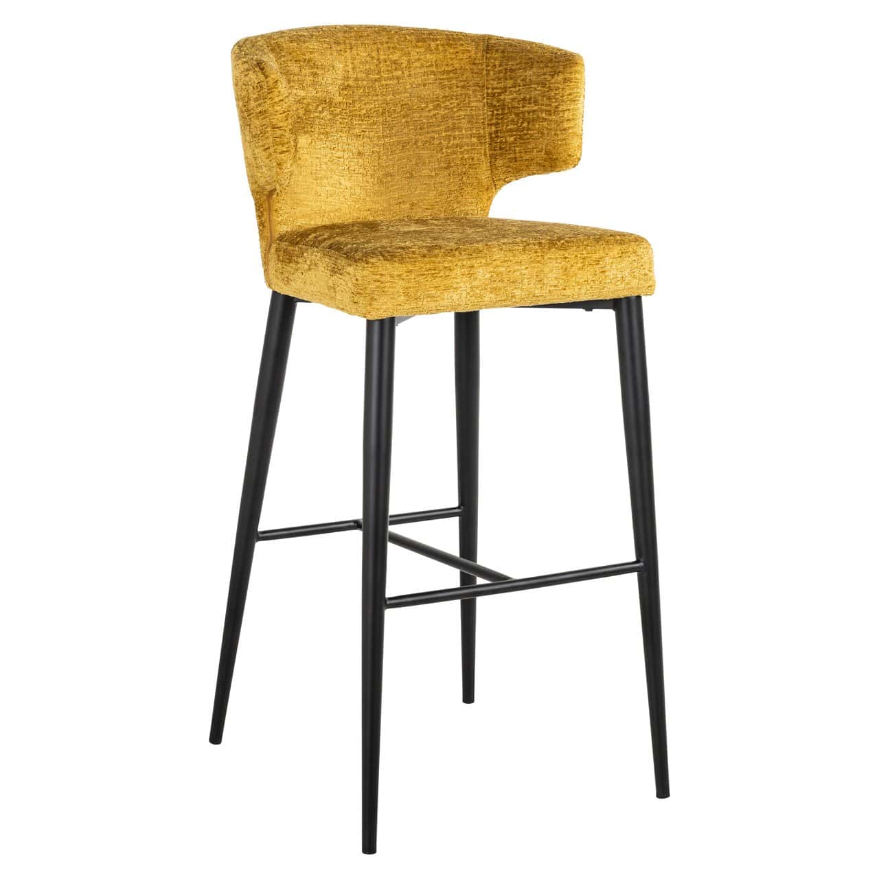 Bāra krēsls Taylor Richmond Interiors 52/102/55 cm mustard fusion - N1 Home