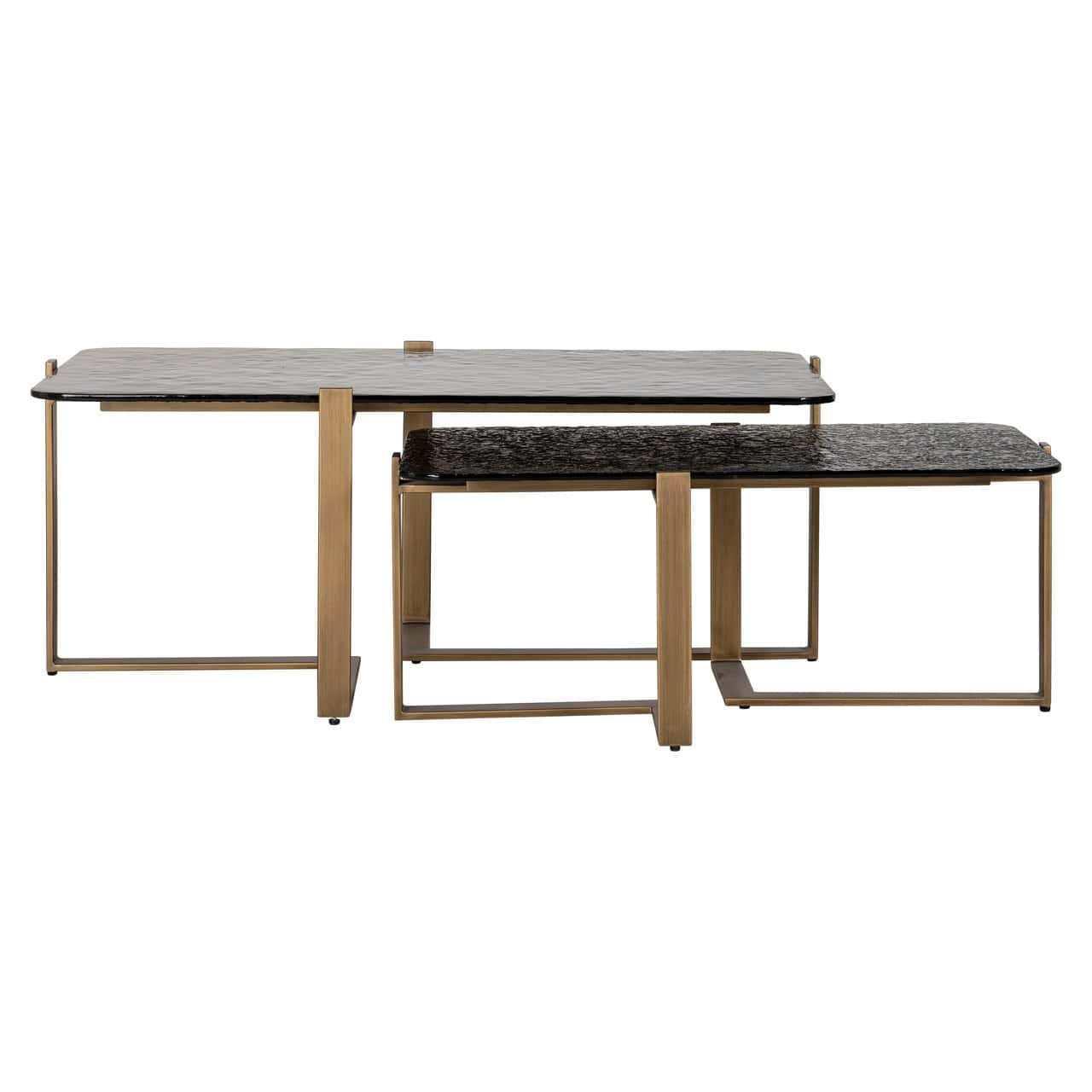 Kafijas galds Sterling (Set of 2) Richmond Interiors 110/41/65 cm brūns - N1 Home
