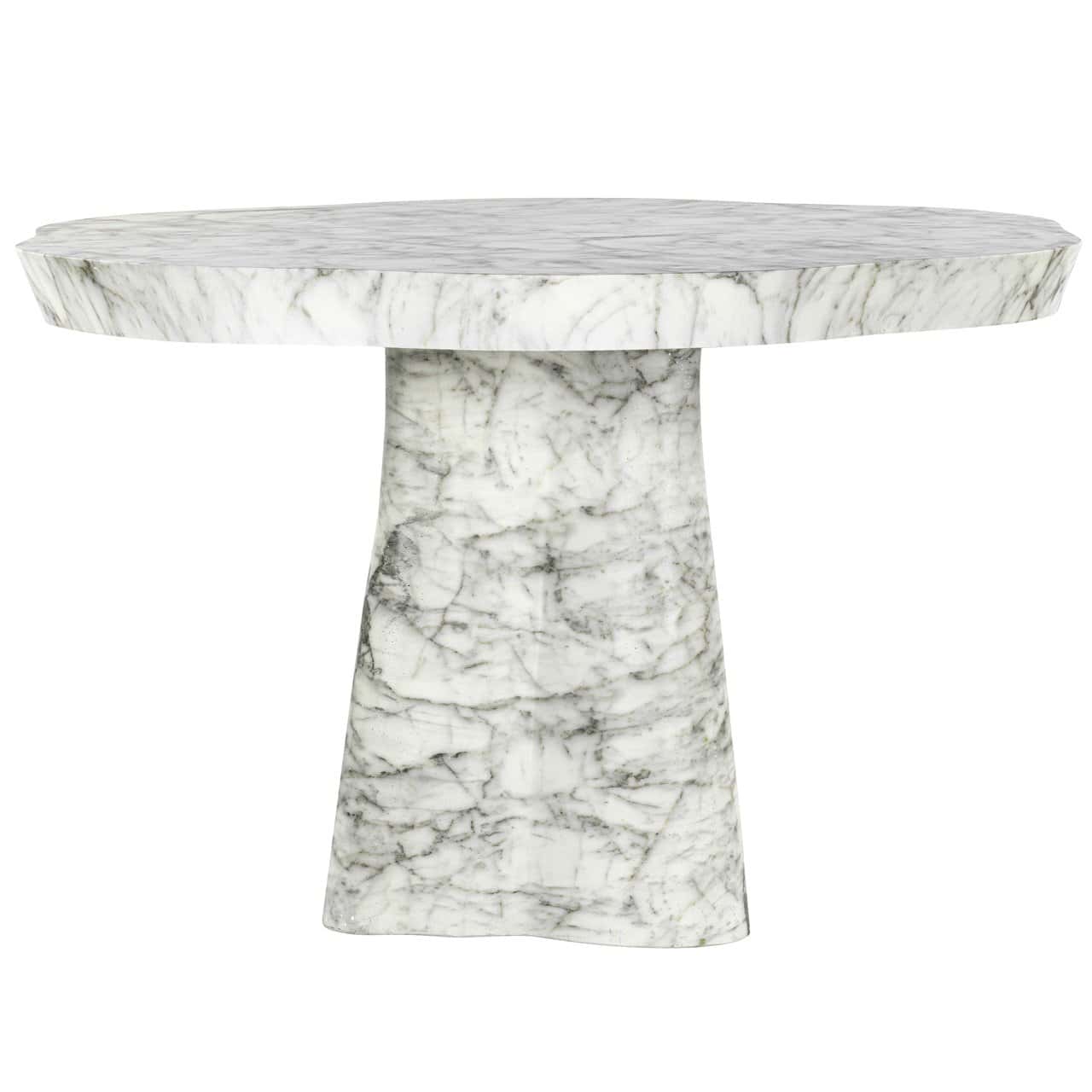 Āra galds Rockyard Richmond Interiors 100;140/76;78/100/140 cm balts marble look