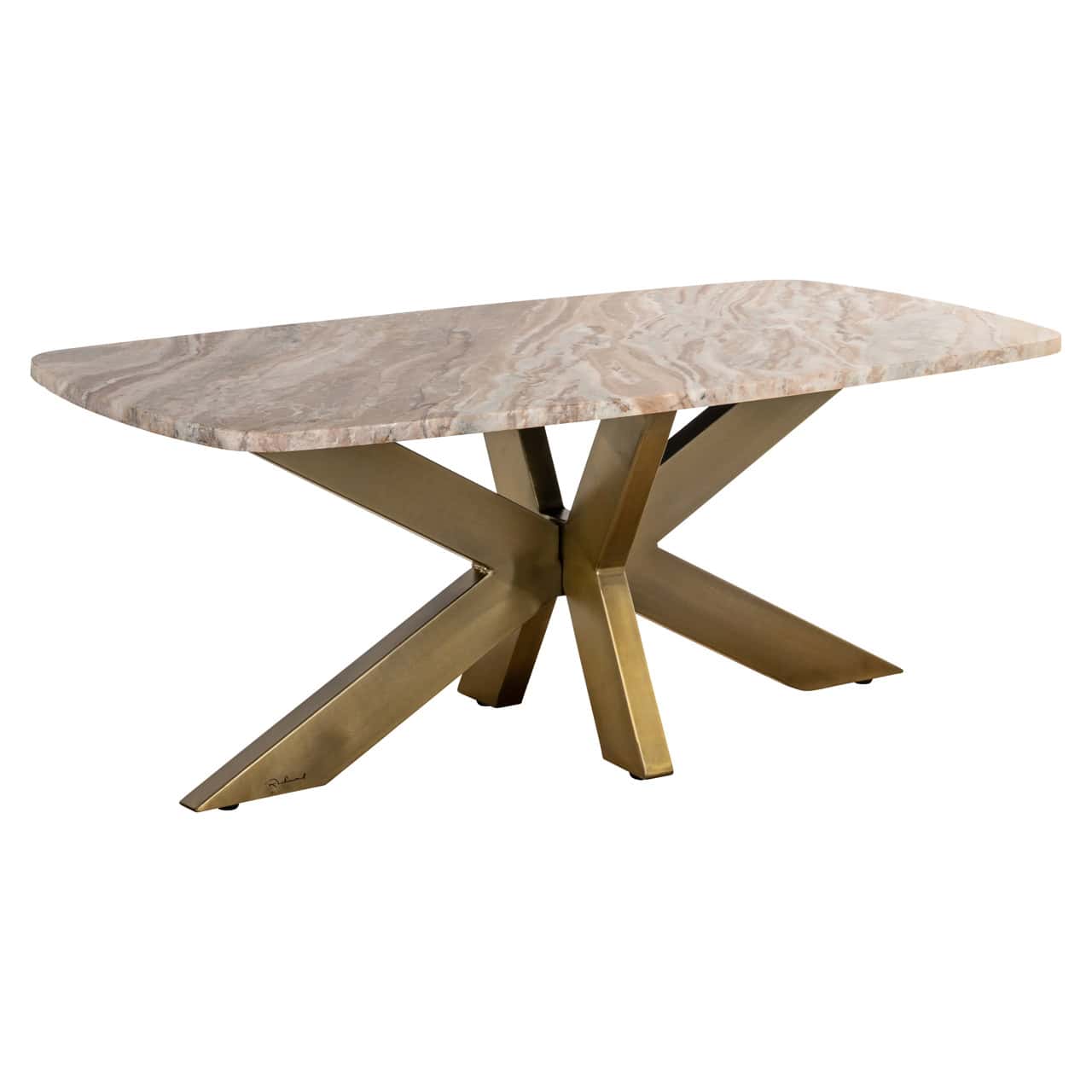 Kafijas galds Bottega Richmond Interiors 120/47/60 cm Blush beige - N1 Home